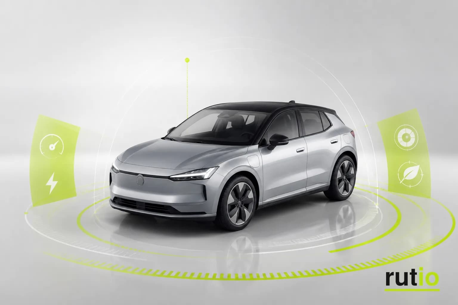Score de conducción y geocercas de Rutio ajustados a un vehículo eléctrico