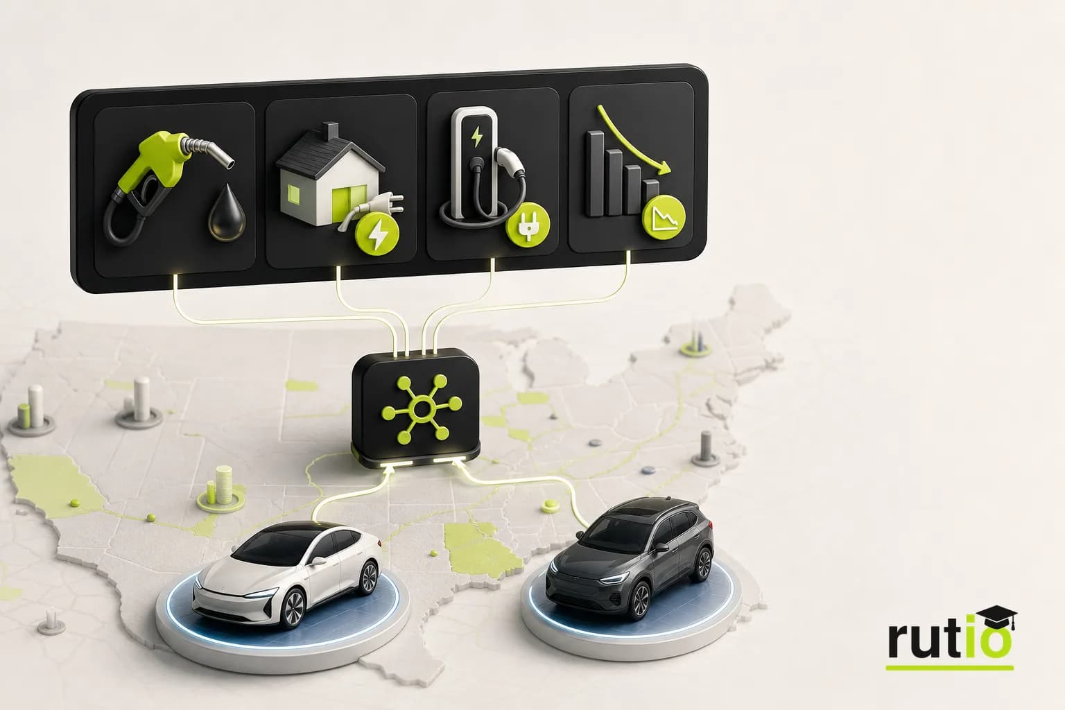 Precios de referencia del mercado estadounidense usados en la comparación EV y combustión