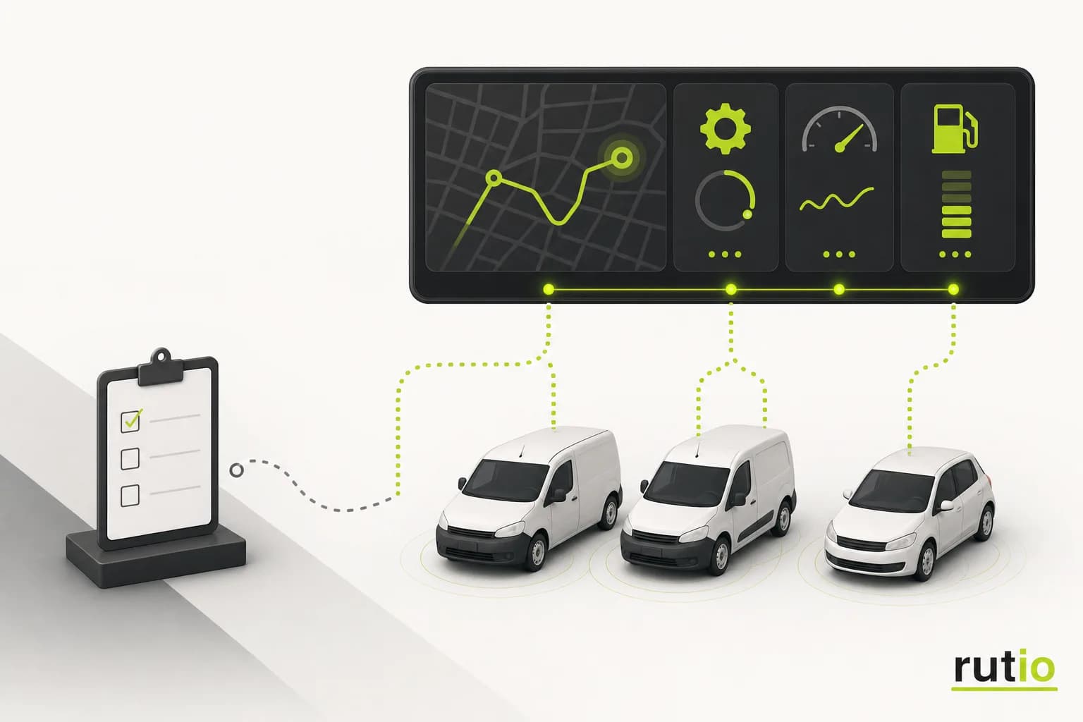 Datos automáticos de una flota reemplazando reportes manuales