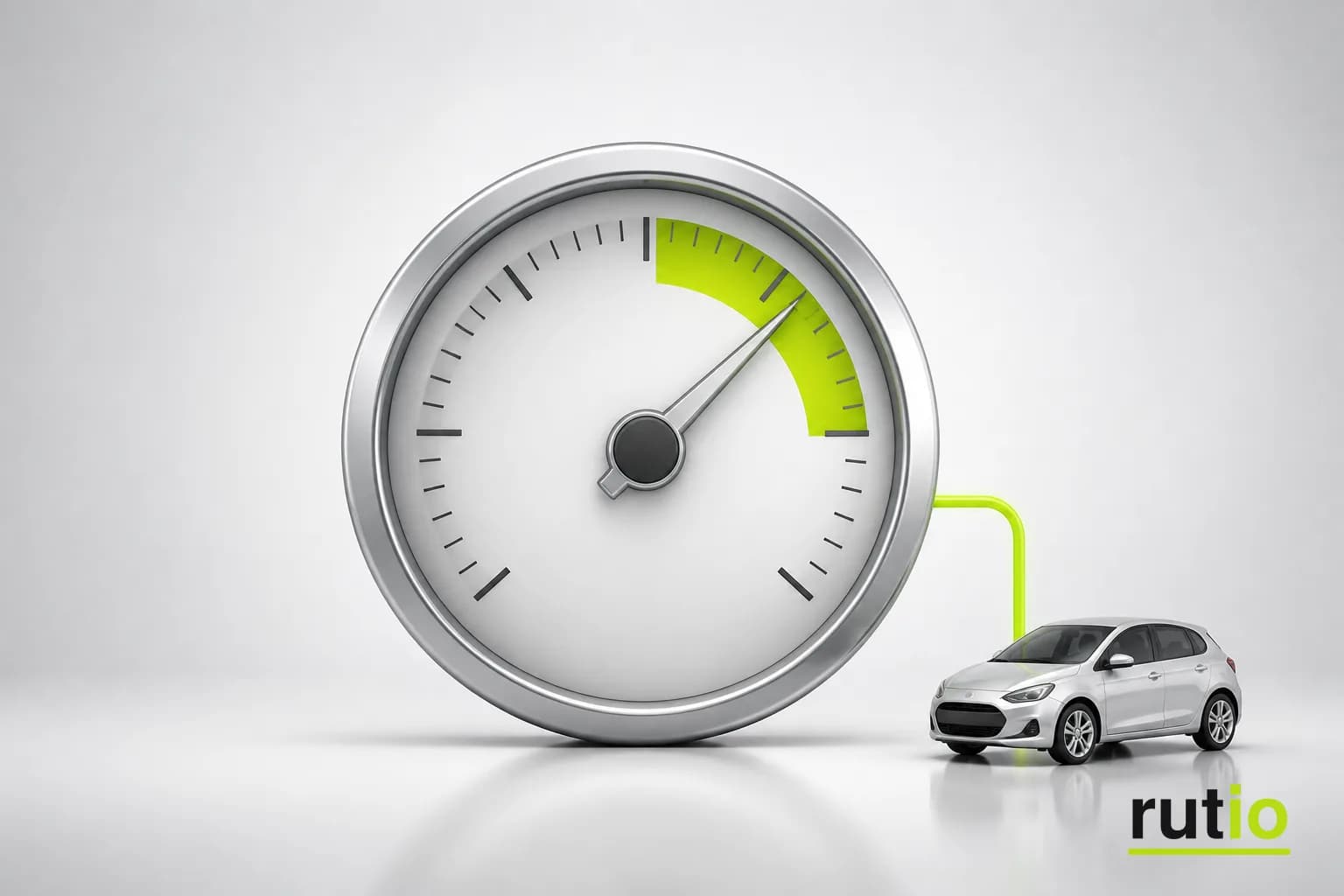 Tiempo dentro de la zona ideal de RPM medido por conductor en la app de Rutio