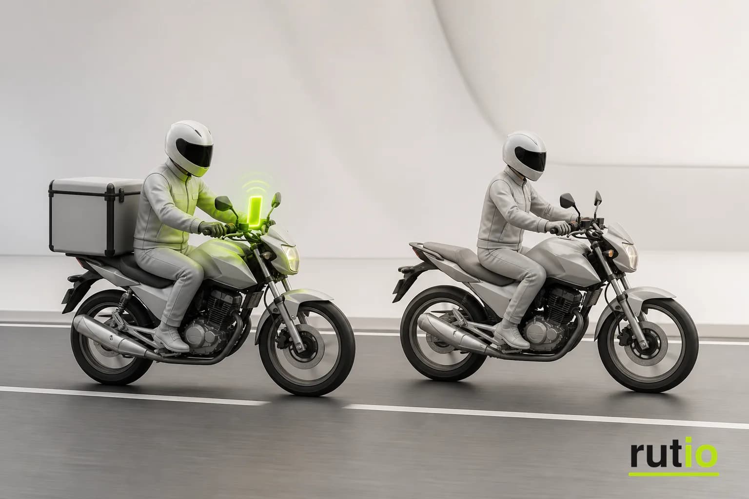 Uso del celular casi el doble entre motociclistas comerciales de reparto frente a motociclistas particulares