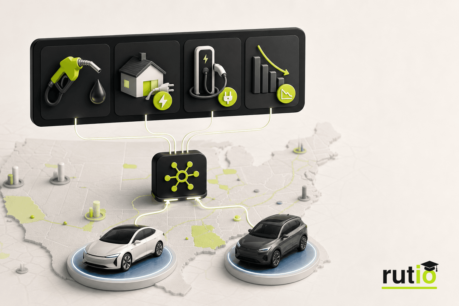 Precios de referencia del mercado estadounidense usados en la comparación EV y combustión