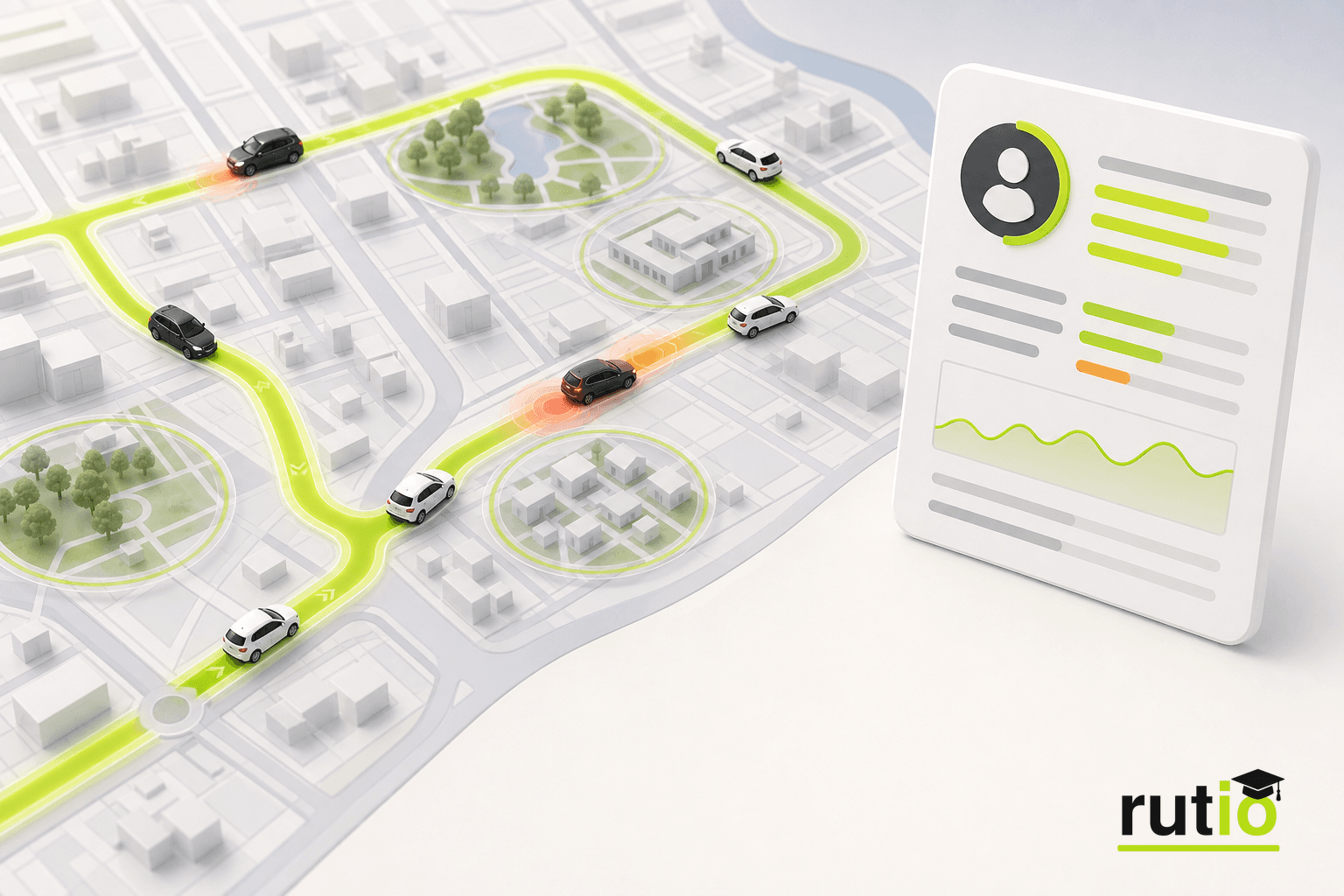 Gestión diaria de excesos de velocidad con datos de conducción por contexto