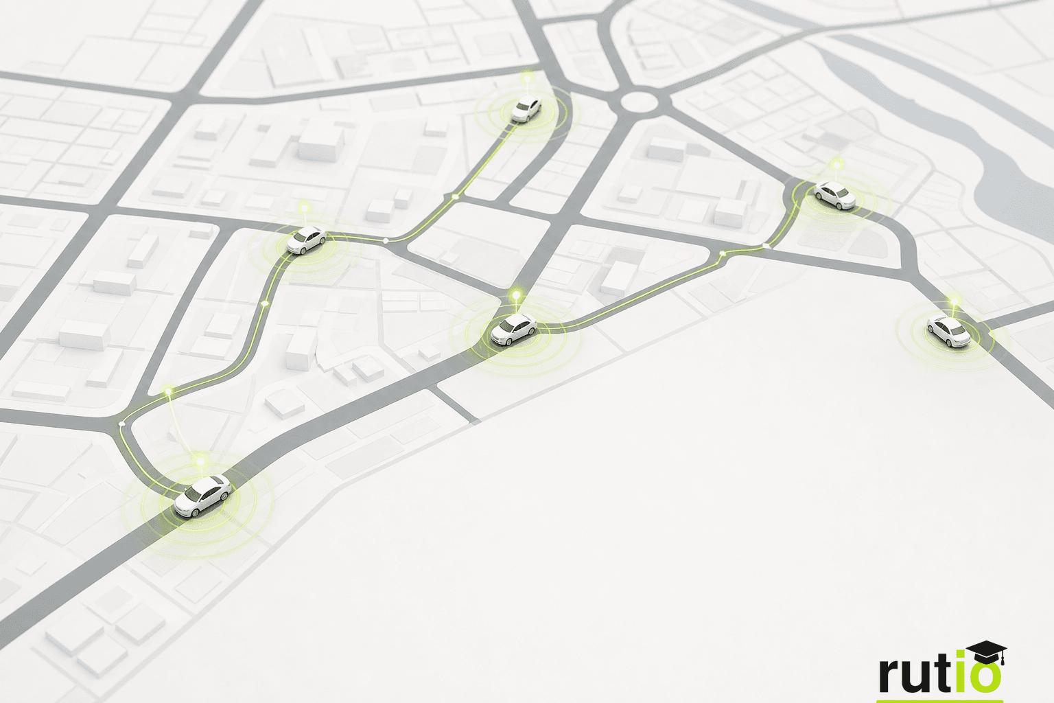 AVL ubicando vehículos automáticamente de forma continua en un mapa