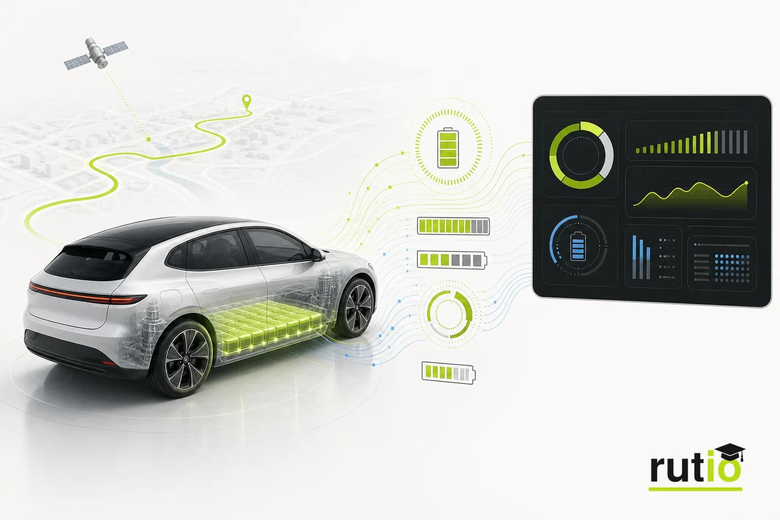 Telemetría de batería, salud y autonomía en un vehículo eléctrico
