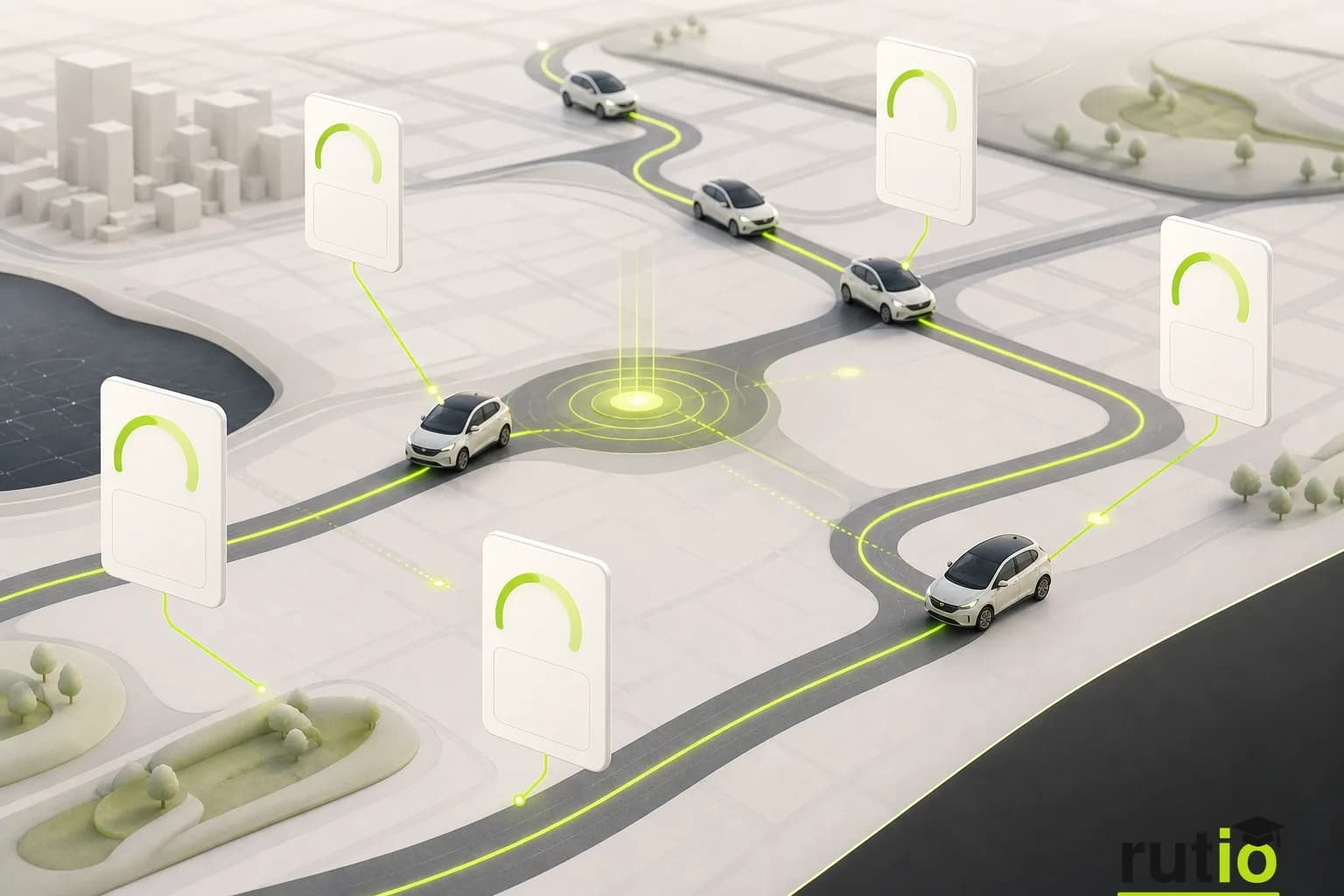 Flota usando score de conducción y reportes automáticos como palanca controlable