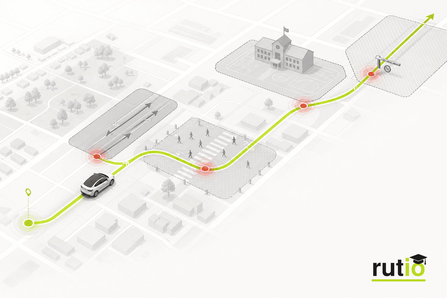 Faltas contextuales detectadas al cruzar la ruta con información del mapa